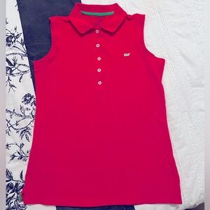 Magenta Pink Vineyard Vines Sleeveless Polo